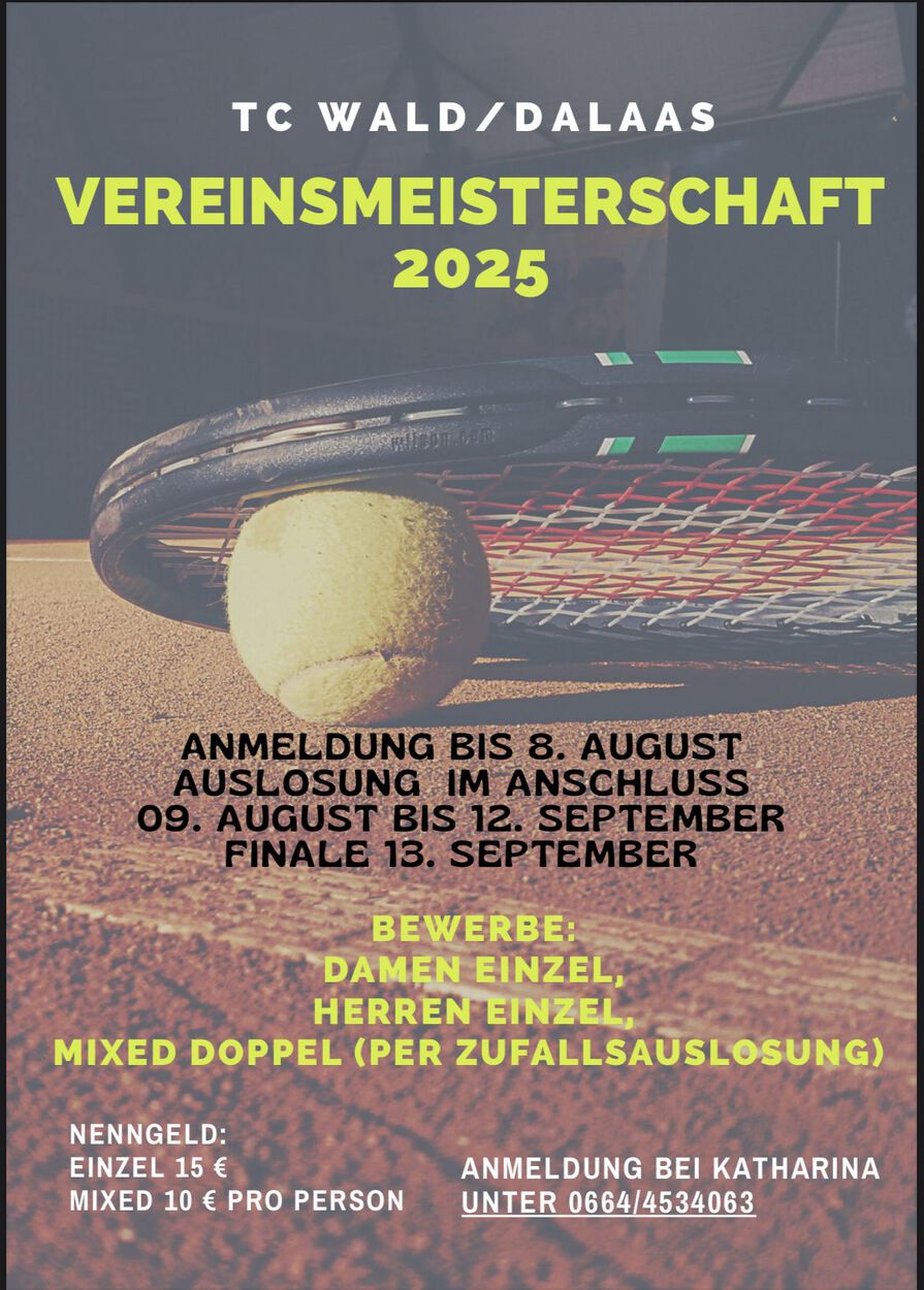 Vereinsmeisterschaft 2025